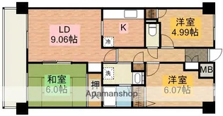 エスタシオンカーナ【2階】の間取り