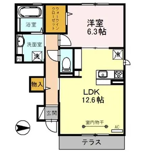 ルアーナ A棟【1階】の間取り