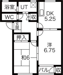グランデ本館5番館【1階】の間取り