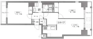 レーベンパルク【8階】の間取り