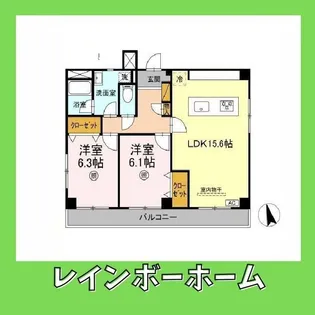 グレイスフルコート21【4階】の間取り