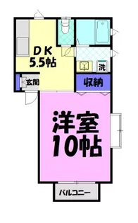 プレサージュTK A【2階】の間取り