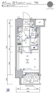 SYFORME KANNAI【11階】の間取り