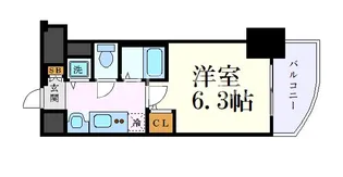 プレサンス金山グリーンパークス【12階】の間取り