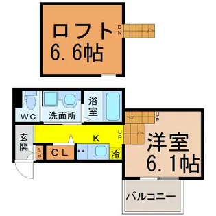 スマイルセレクト中村公園【2階】の間取り