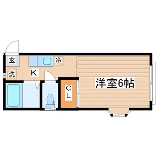 ペレオ河原町【2階】の間取り