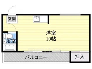 コーポ福島1【4階】の間取り