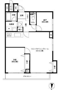 フレール宮の坂【2階】の間取り