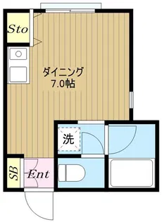 コーポ樹【1】【2階】の間取り