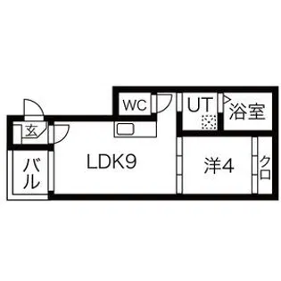 志賀本通ヒルズ【3階】の間取り