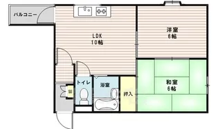 コンフォート片岡【4階】の間取り