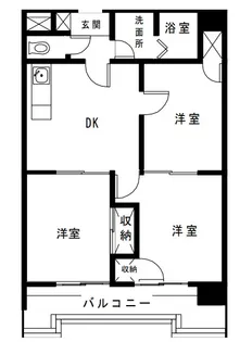 プレヴュー吾妻【2階】の間取り