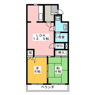 OSTクレスタ【4階】の間取り