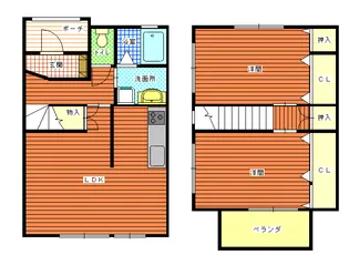 静岡県袋井市愛野東1【一戸建】の間取り