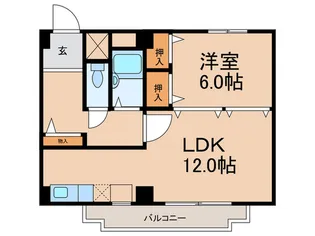 イーストUコート【3階】の間取り