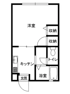 ルミエール浜田【1階】の間取り