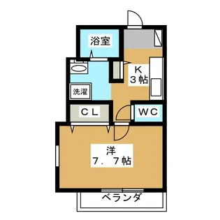 アーク小岩ウエスト【1階】の間取り