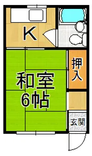 笠屋ハイツ【2階】の間取り