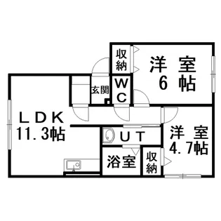 ラ・コリーナ【2階】の間取り