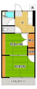 ダイエー聖心苑ハイツ2号館【1階】の間取り