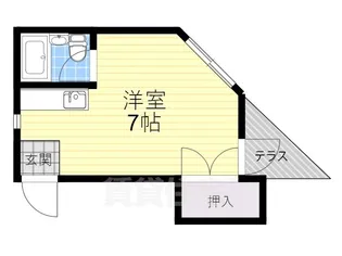 コーポ長谷川【1階】の間取り