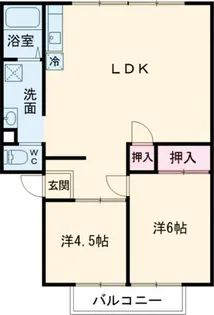 茨城県水戸市石川3【アパート】の間取り