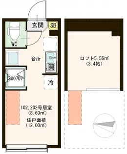 東京都板橋区徳丸3【アパート】の間取り