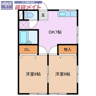 三重県志摩市阿児町国府【一戸建】の間取り