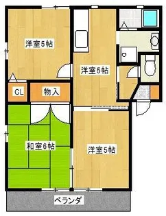 エルクレール【2階】の間取り