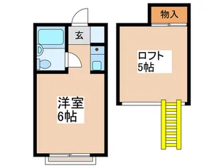 シティハイム小金井【2階】の間取り