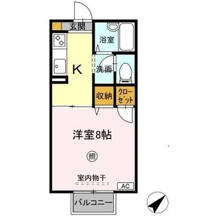 カーサ・デ・三の丸 B【1階】の間取り