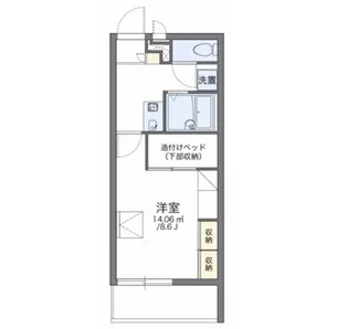 レオパレス伊島町2丁目【3階】の間取り