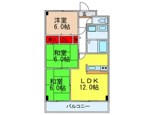 メイフォレスト【3階】の間取り