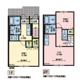 Porte BonheurIV(ポルトボヌール4)B棟【1階】の間取り