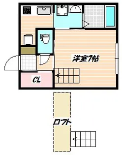 千葉県船橋市湊町3【アパート】の間取り