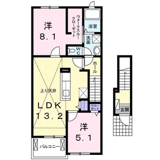グランツF【2階】の間取り