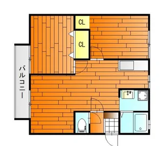 ビューテラス渡辺【1階】の間取り