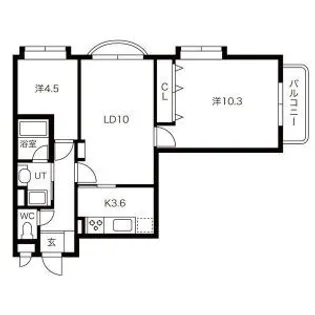 山鼻コンパウンド【2階】の間取り