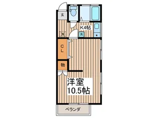 ハイムダイジン【2階】の間取り