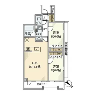 オープンレジデンシア白山【1階】の間取り