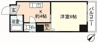 今田ビル楠木【6階】の間取り
