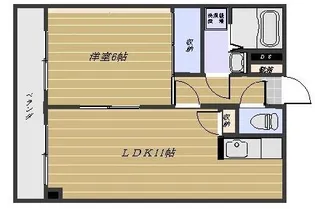 プレステージ田上【4階】の間取り