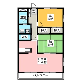 第二SKハイツ【1階】の間取り