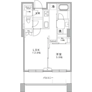 パークコート麻布十番 ザ タワー【14階】の間取り