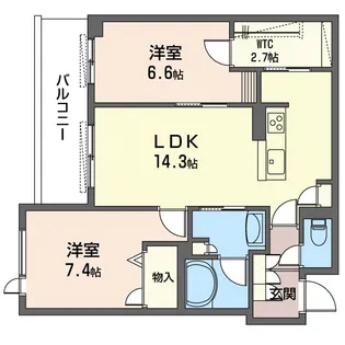 グリーンセント【3階】の間取り