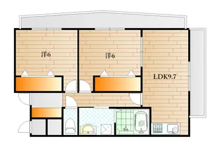 アートスケープ幡生【4階】の間取り