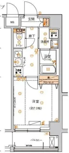 ハーモニーレジデンス東京イーストコア#002【2階】の間取り