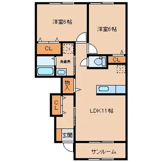 メイクレジェンド【1階】の間取り