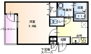 サン フィオーレ長尾II番館【1階】の間取り