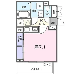 ガーデン・アイリス【1階】の間取り